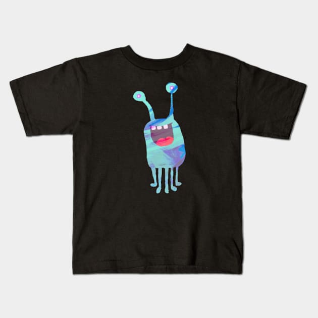 Funny alien Kids T-Shirt by Titou design